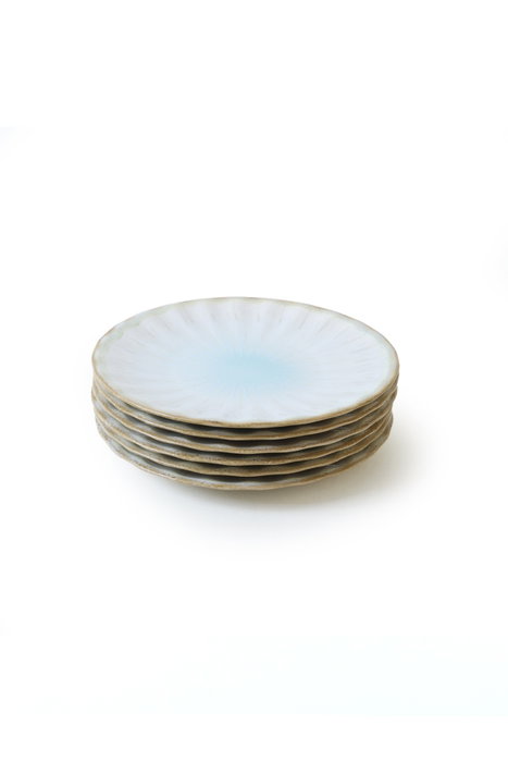 Hermia Juego de platos de servicio de gres Multicolor (6 piezas) de 27 cm